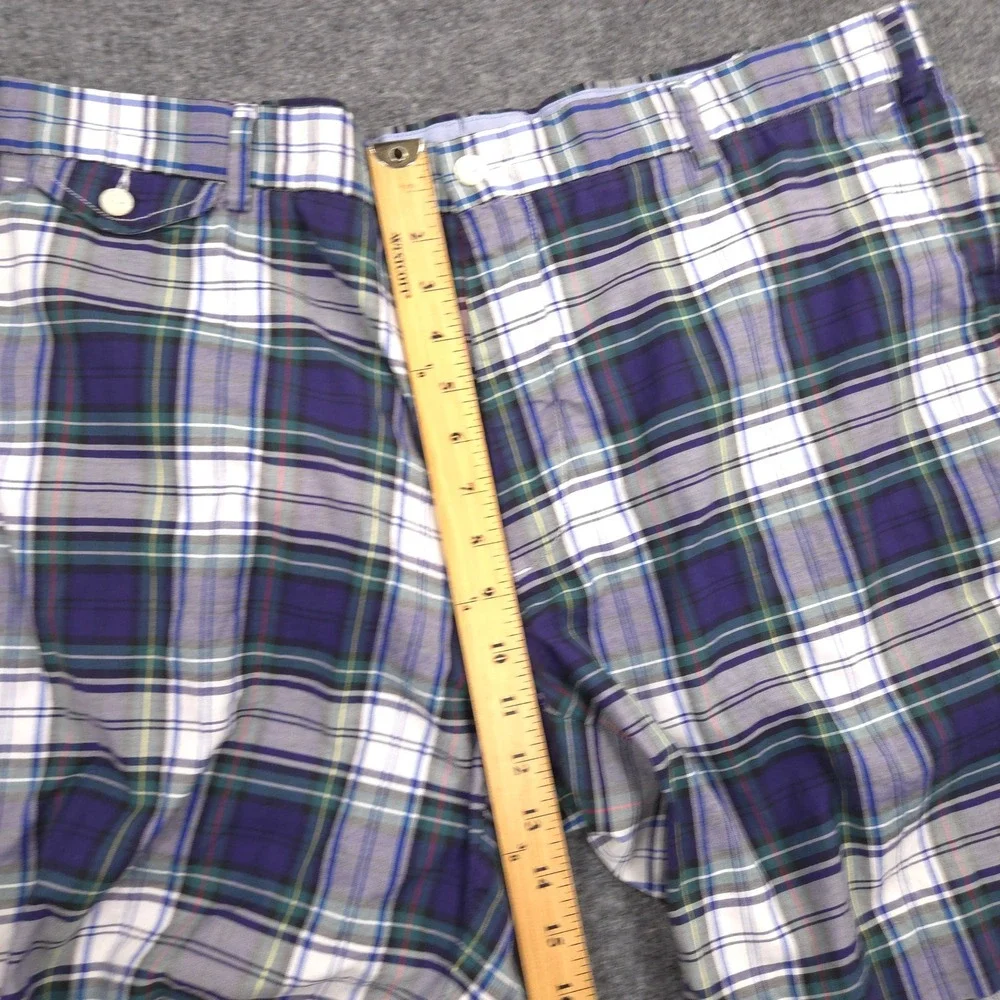 Polo Ralph Lauren Shorts Mens‎ 40 Tartan Plaid Chino Slim GI Fit Coin Pocket